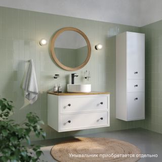 Тумба подвесная IDDIS Torr TOR80WBi95K со столешницей 80см белый матовый